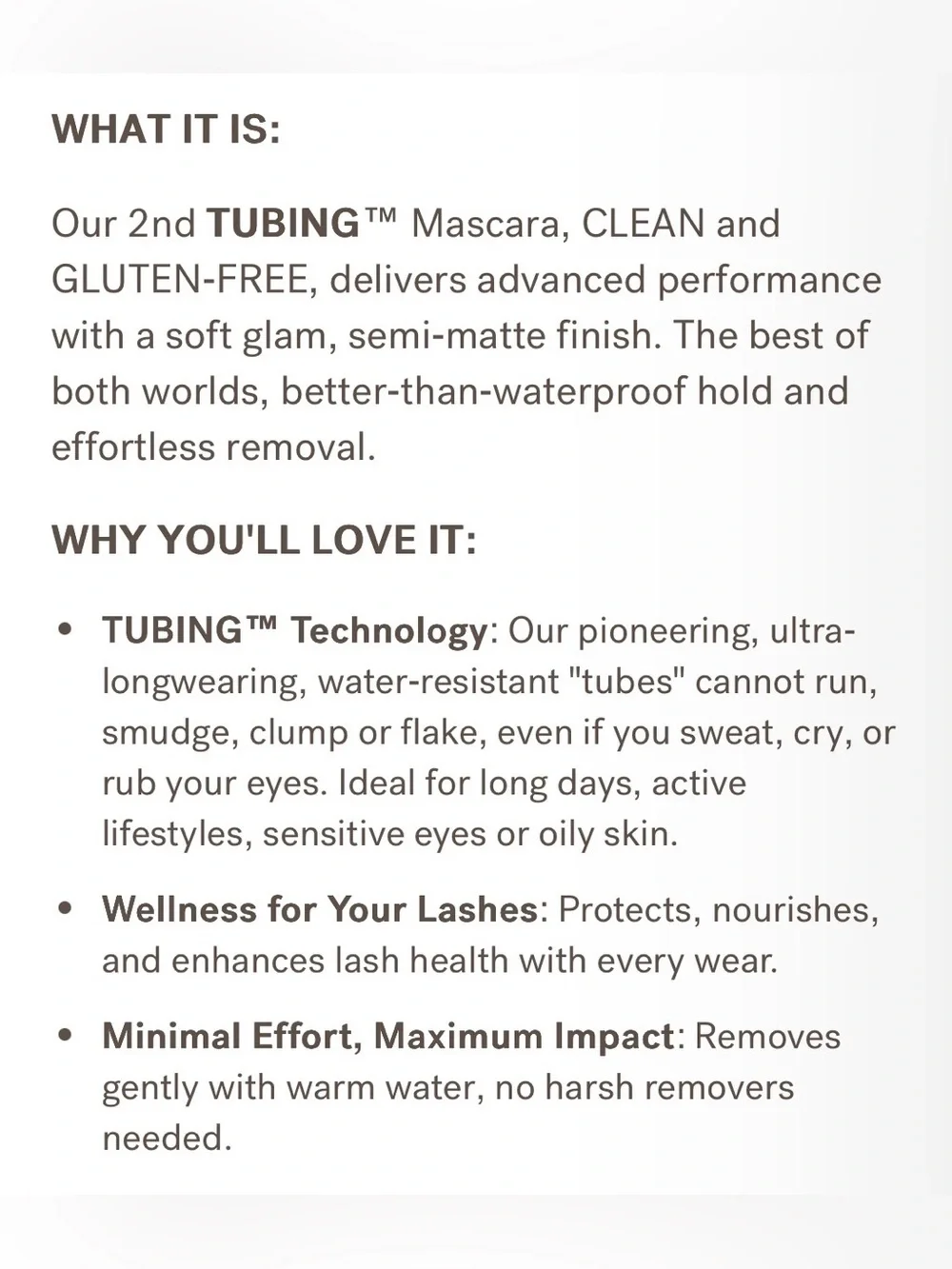 Blinc Amplified Tubing Mascara - Dark Brown (BNIB)